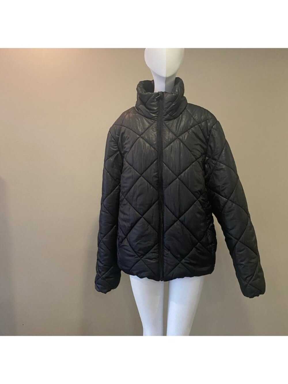 Joe Fresh Black Puffer Jacket - Large